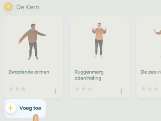 Voeg een oefening toe aan je serie