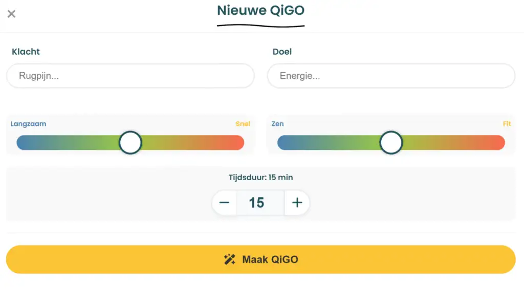 Zoek op klacht of doel en begin meteen
