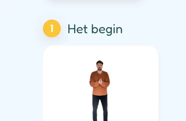De Begin fase icoon voor de start van de Qigong introductiecursus