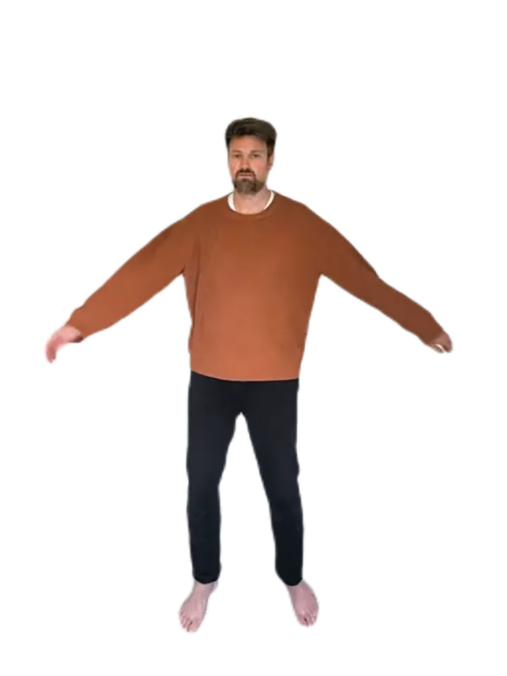 Afbeelding van de Qigong oefening Zwaaiende armen