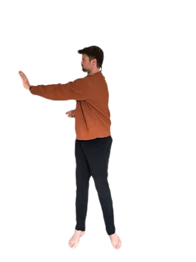 Draaien en duwen - Qigong oefening