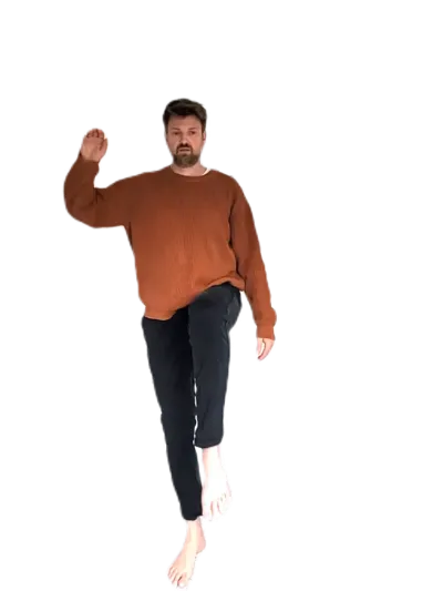 Stappen en de bal stuiteren - Qigong oefening